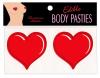 Edible Cinnamon Flavored 2 pack of Bachelorette Party Heart Boobie Pasties